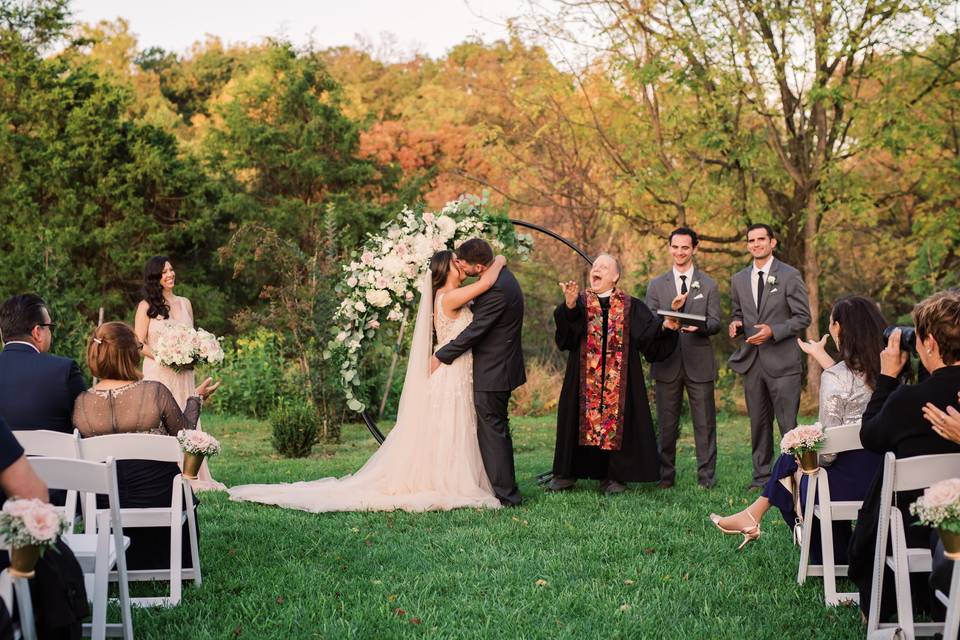 Colorful Fall Wedding Ceremony