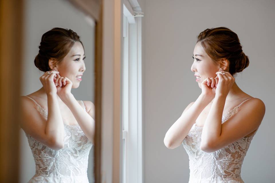 Bride Getting Ready