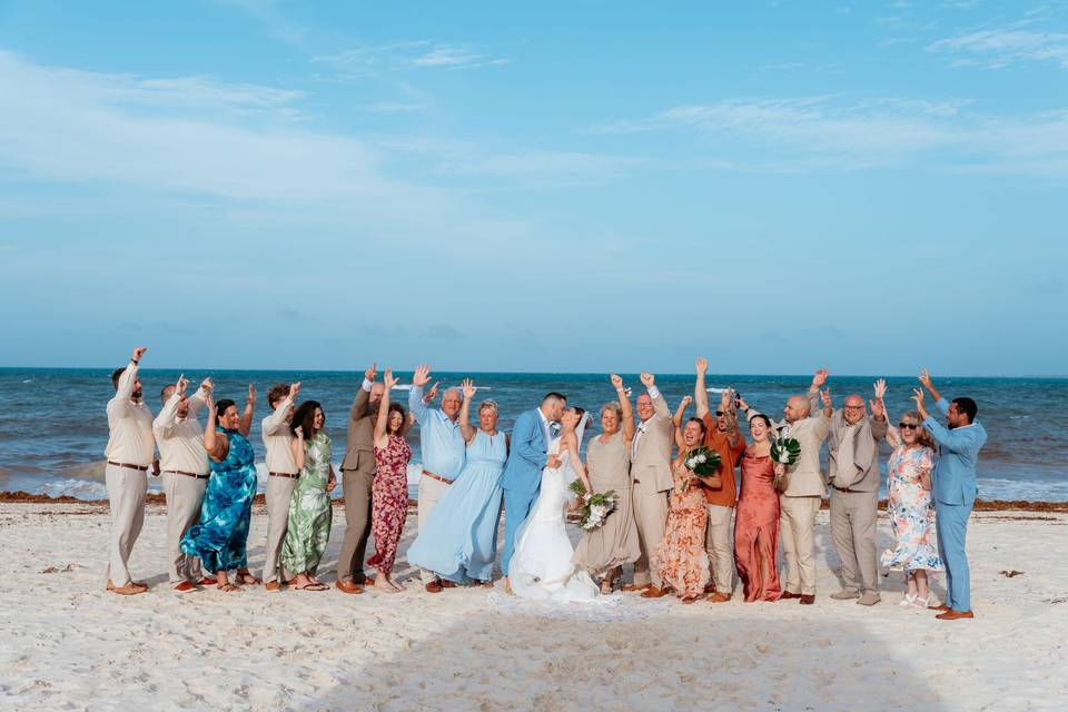 Lovely wedding group