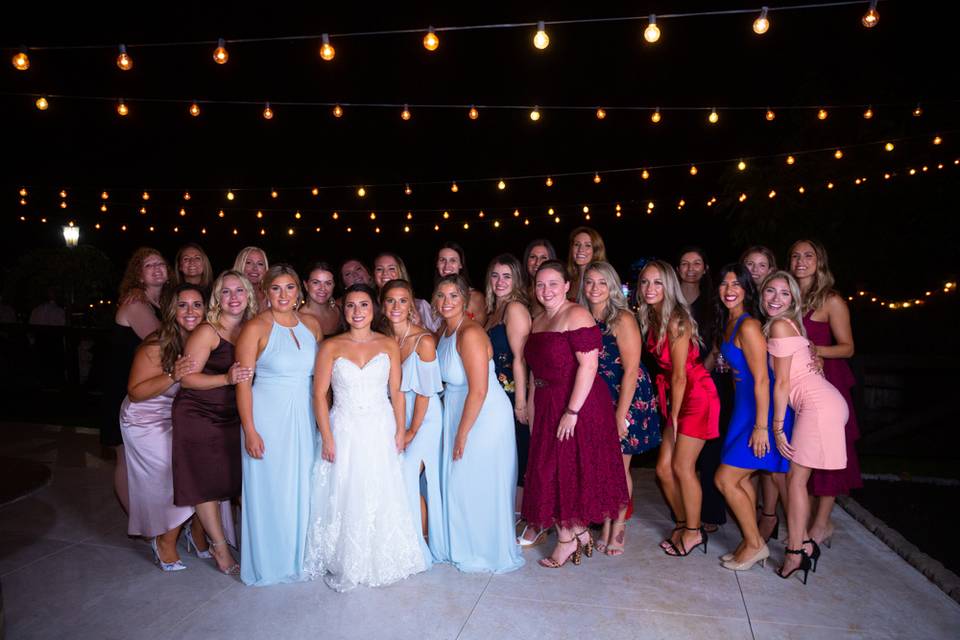 Bride and her squad
