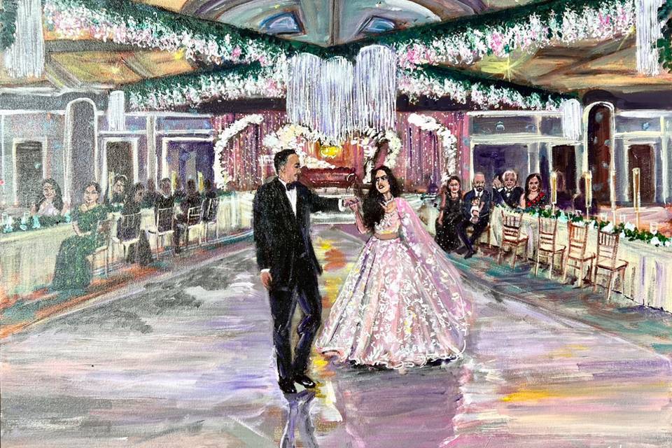 Wedding Reception Painting