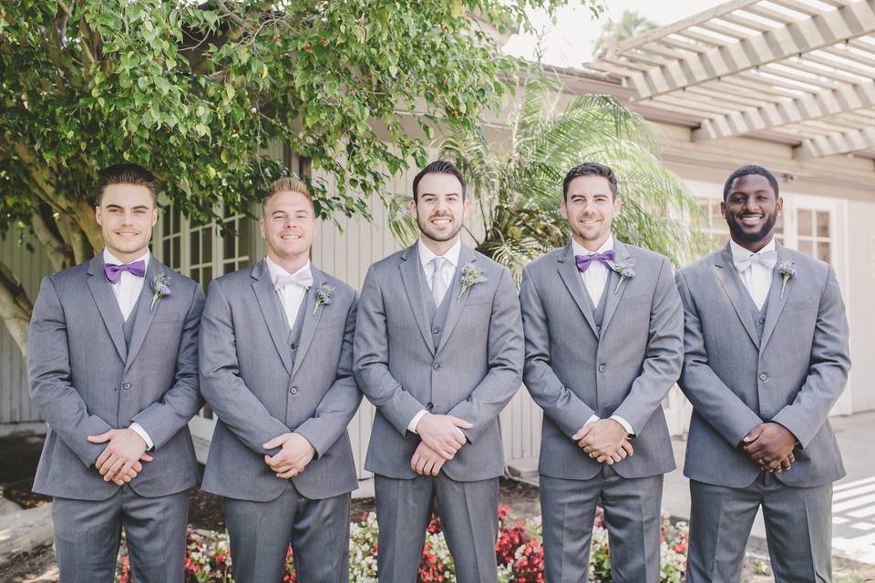 Groom and groomsmen