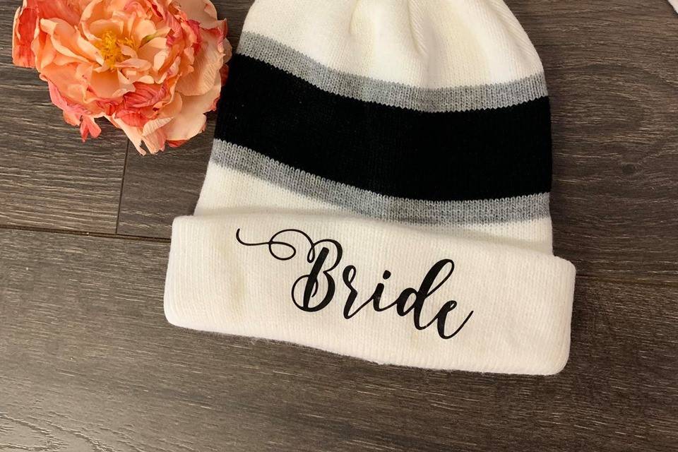 Bride Pom Pom Beanie