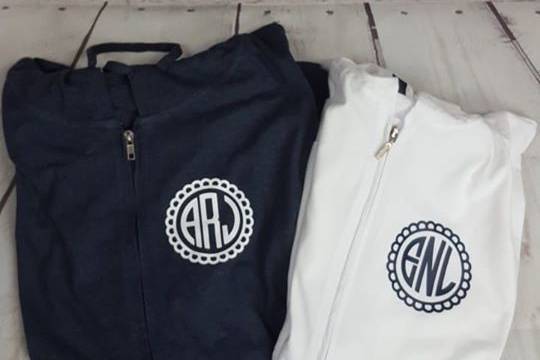 Personalized Bordered Hoodies