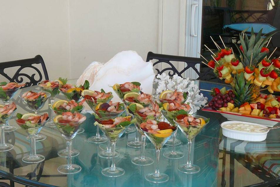 Fruit cocktail display