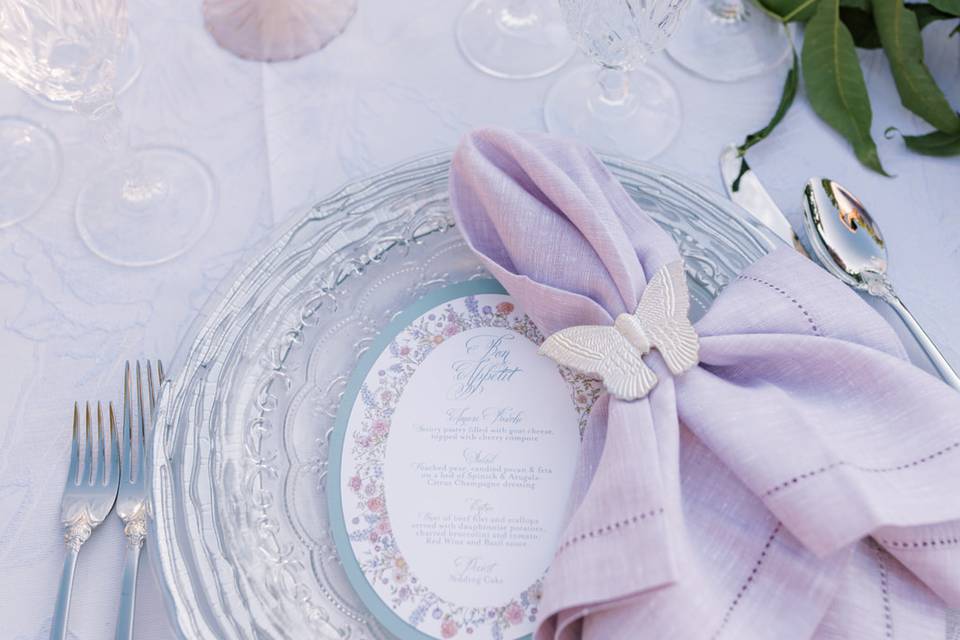Lavender Wedding Table