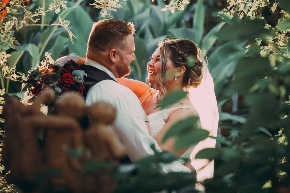 Bride and groom portraits