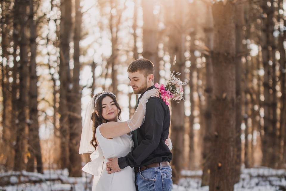 A winter wedding