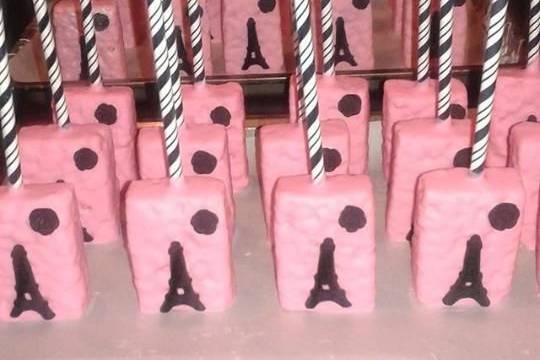 Paris themed Rice Krispy Treats