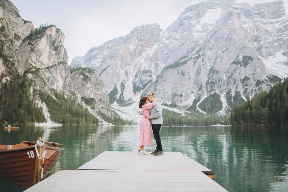 Love Story in Lago Di Braies