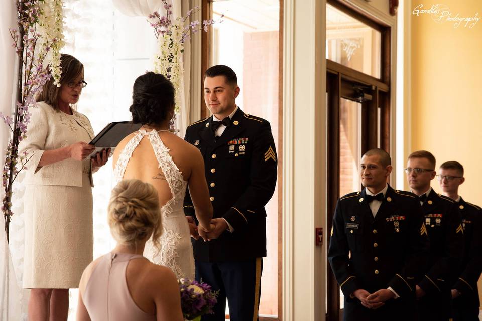 Military wedding