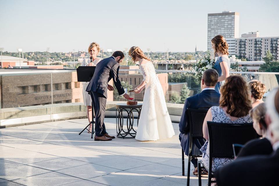 Rooftop wedding