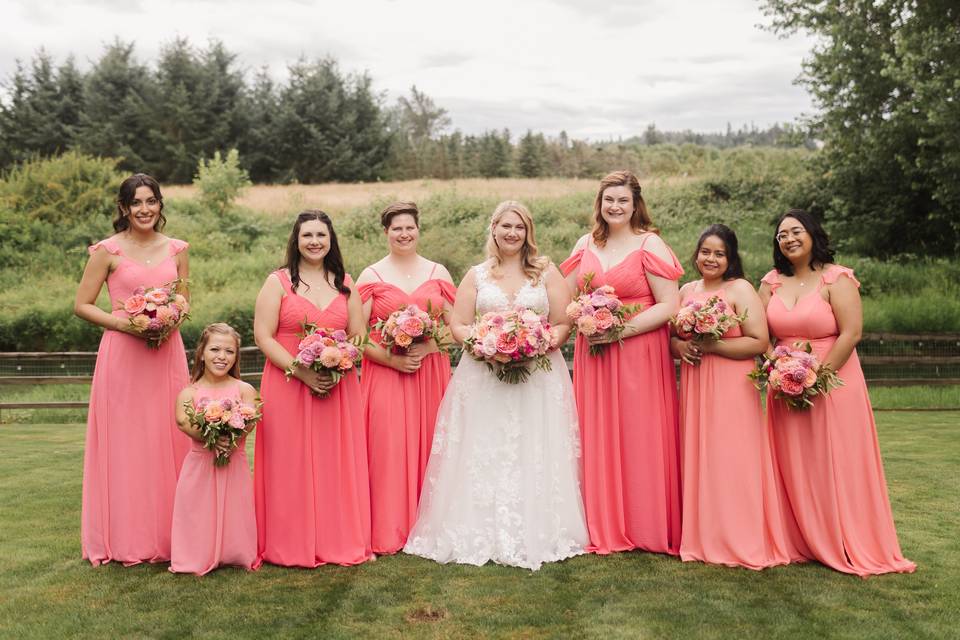 Puyallup Wedding Bridesmaids