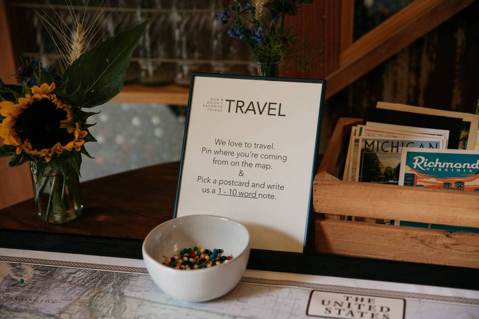 Travel guest book