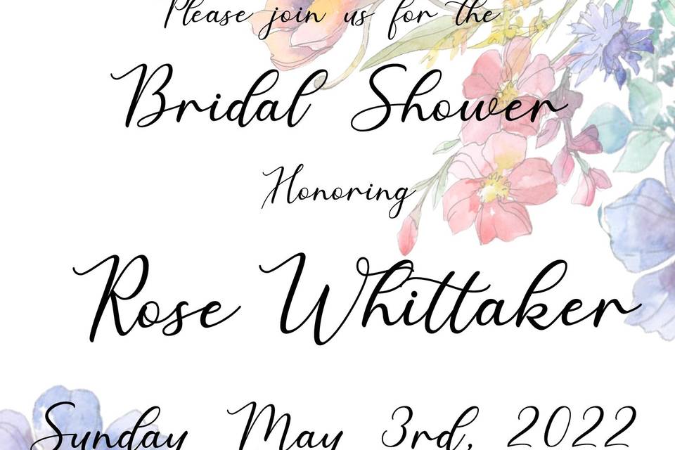 Customized Bridal Shower Cards