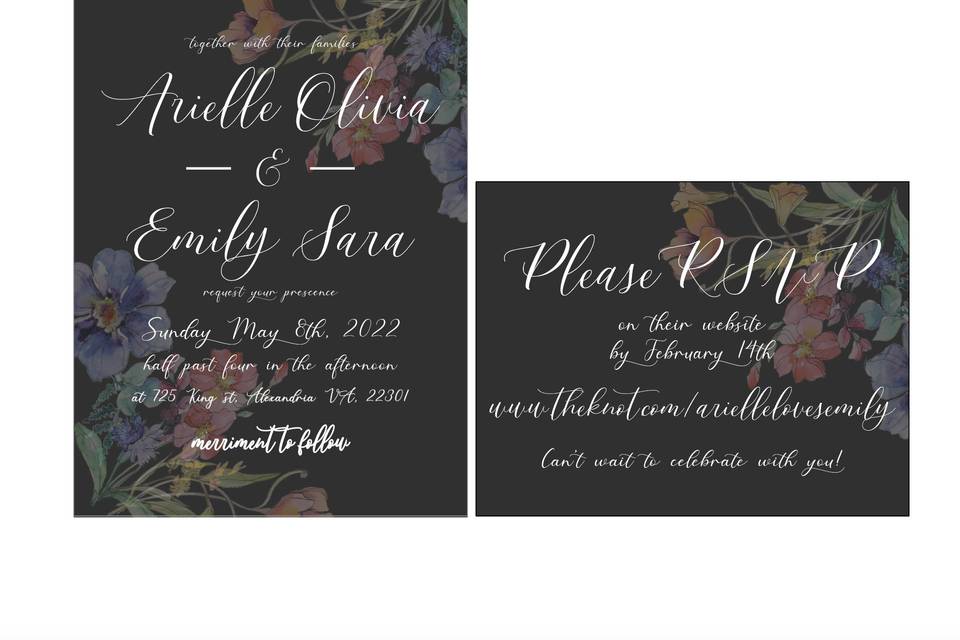 Customized Wedding Invitations