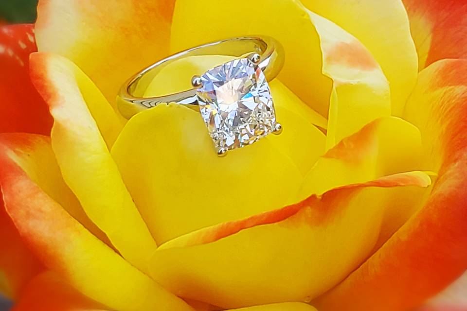 Radiant Solitaire Ring