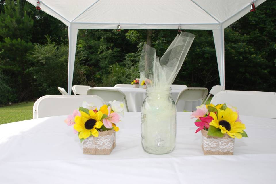 Summer centerpieces