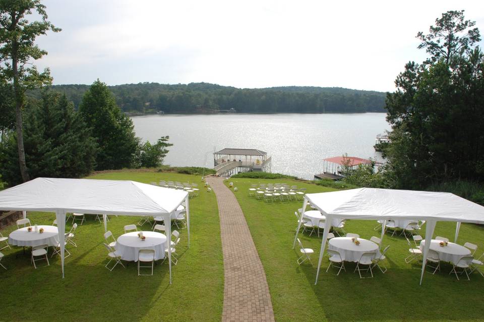 River front wedding