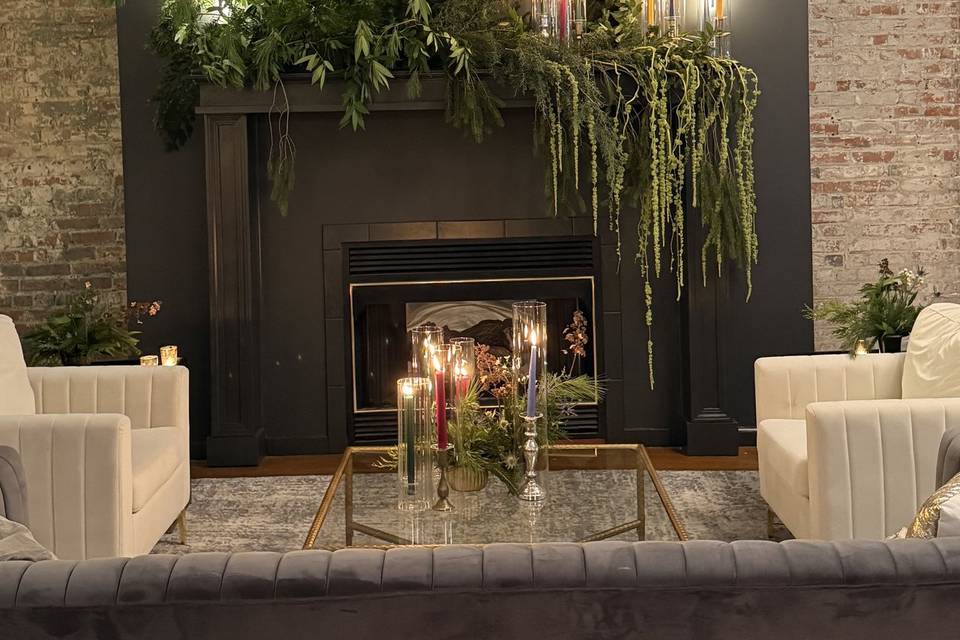 Newly updated fireplace