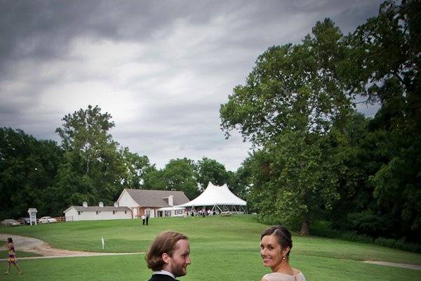 Couple strolling