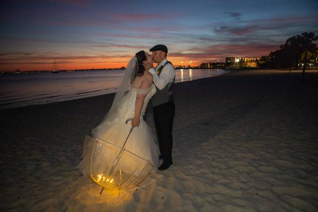 Sunset by the beach