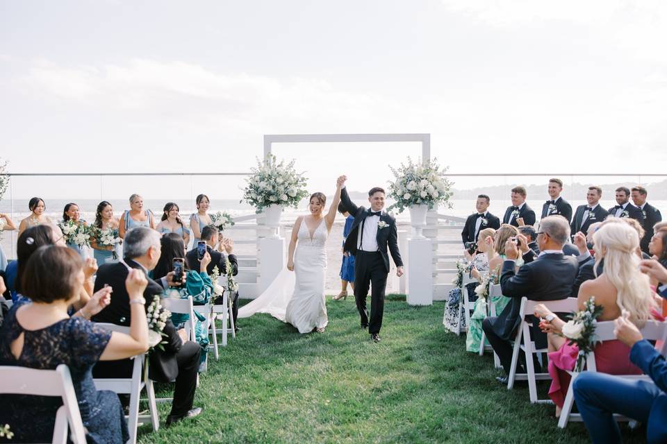 Beachside ceremony