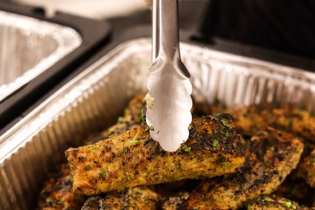 Grilled Salmon w/Herb butter