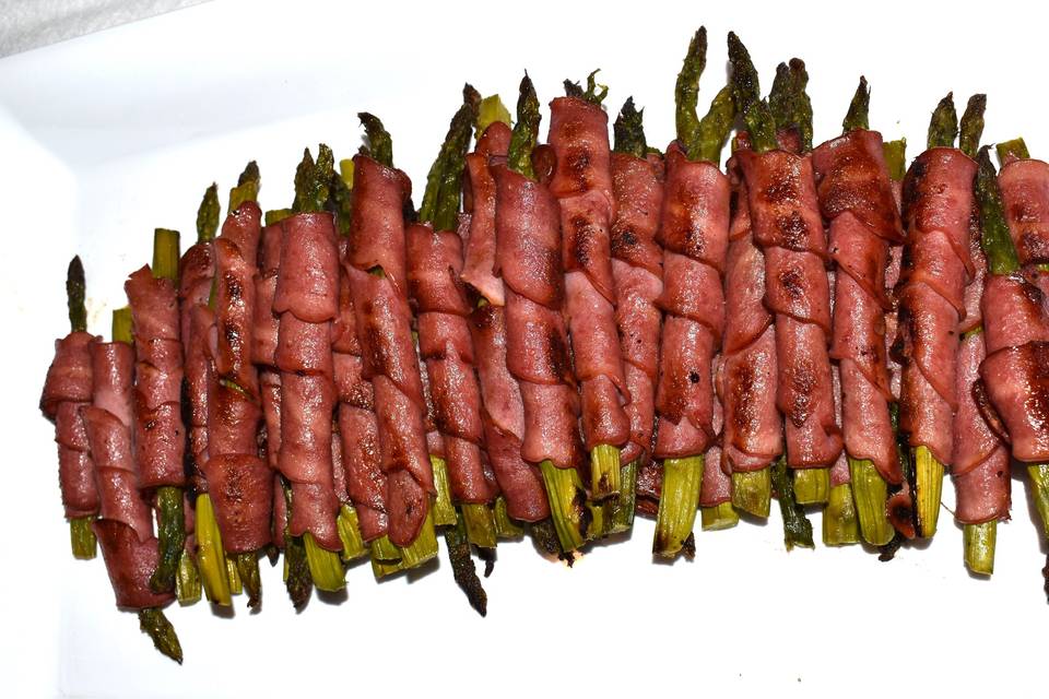 Turkey Bacon Wrapped Asparagus