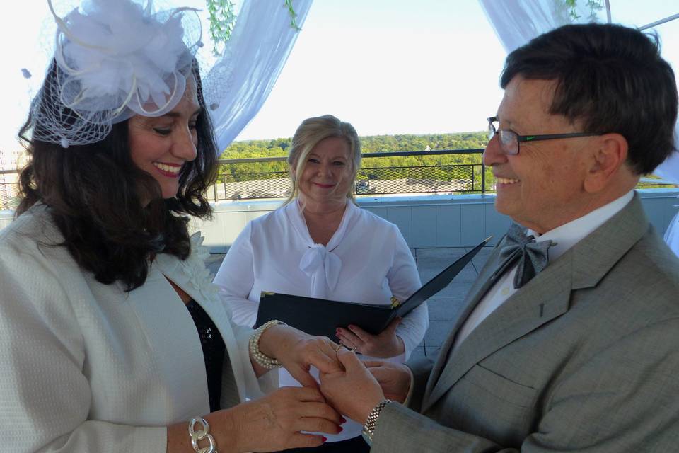 Rooftop ceremony