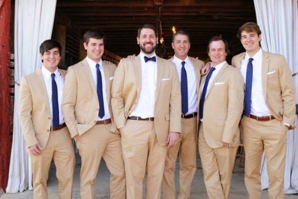 Groom and groomsmen