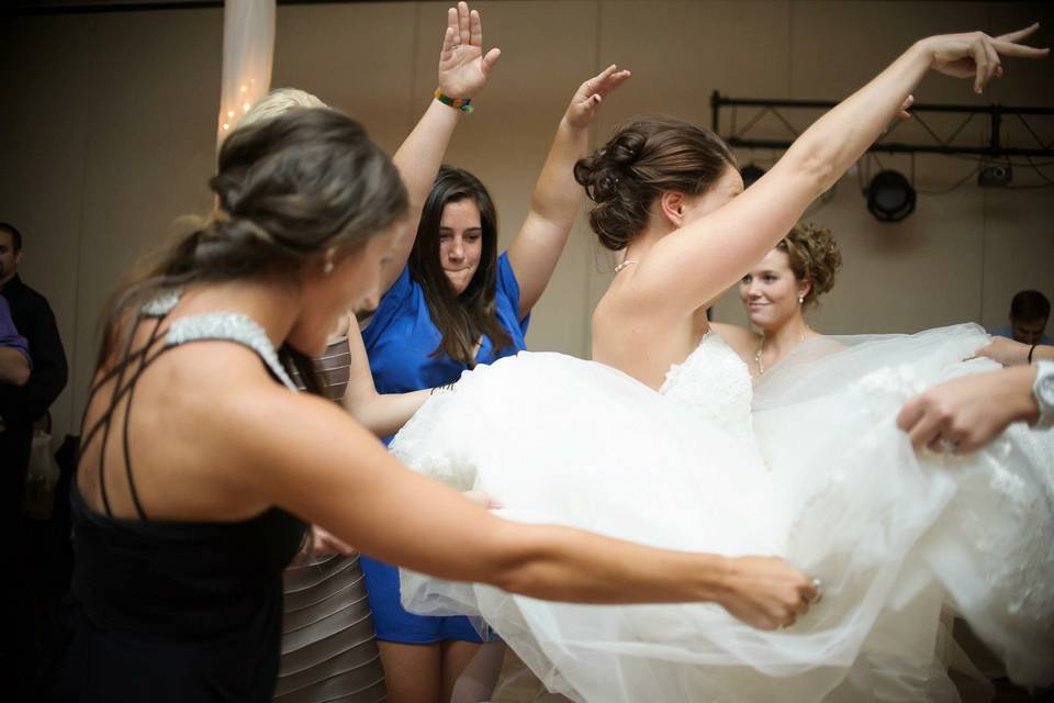 Bride and friends