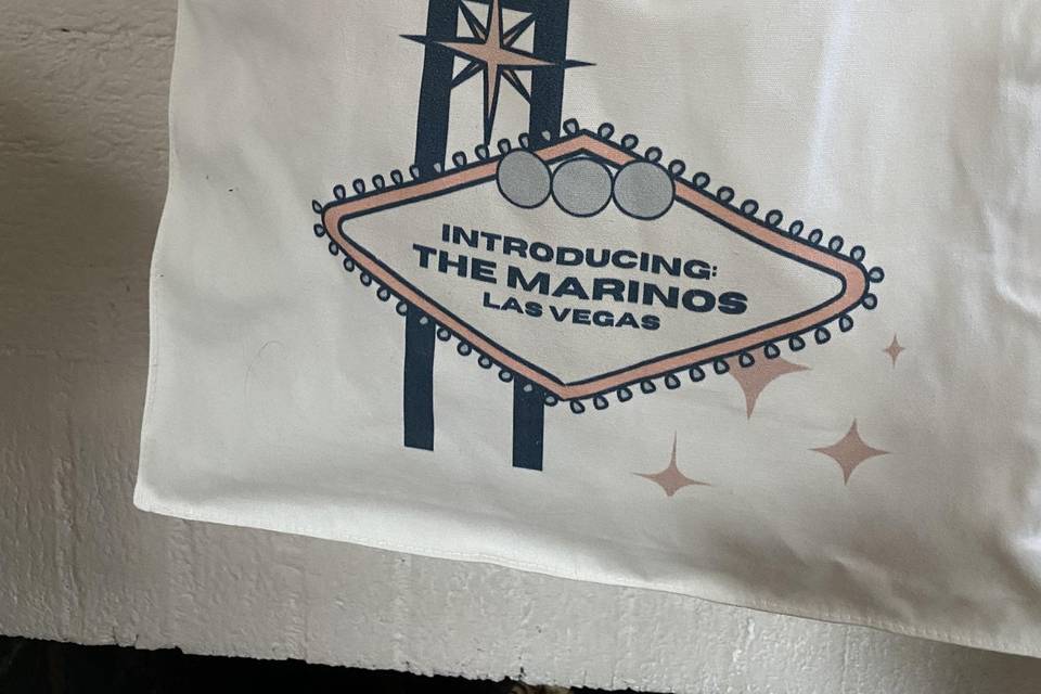 Vegas welcome bag