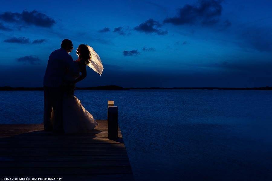 Blue surroundings wedding