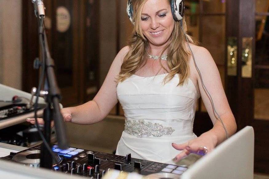 Bride Playing Tunes