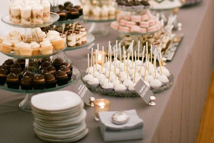 Wedding cake and small dessert