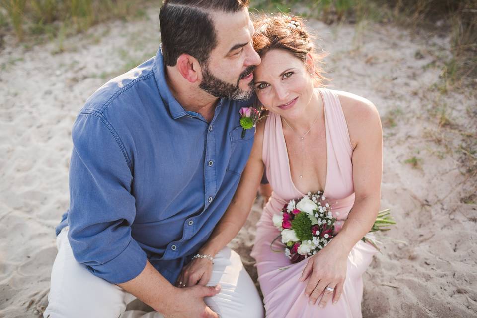 Beachside snuggles.