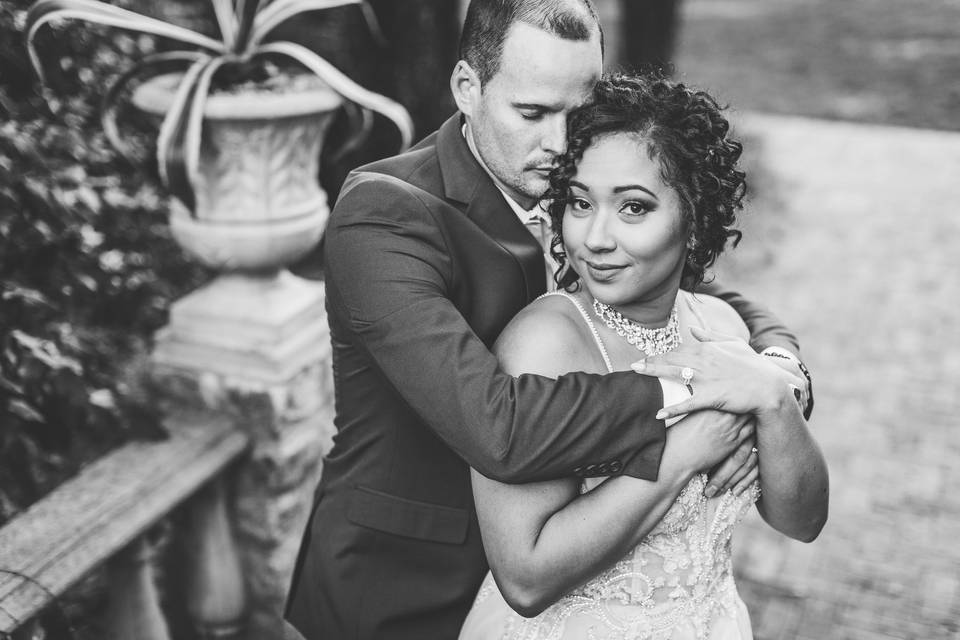 Sweet garden elopement.
