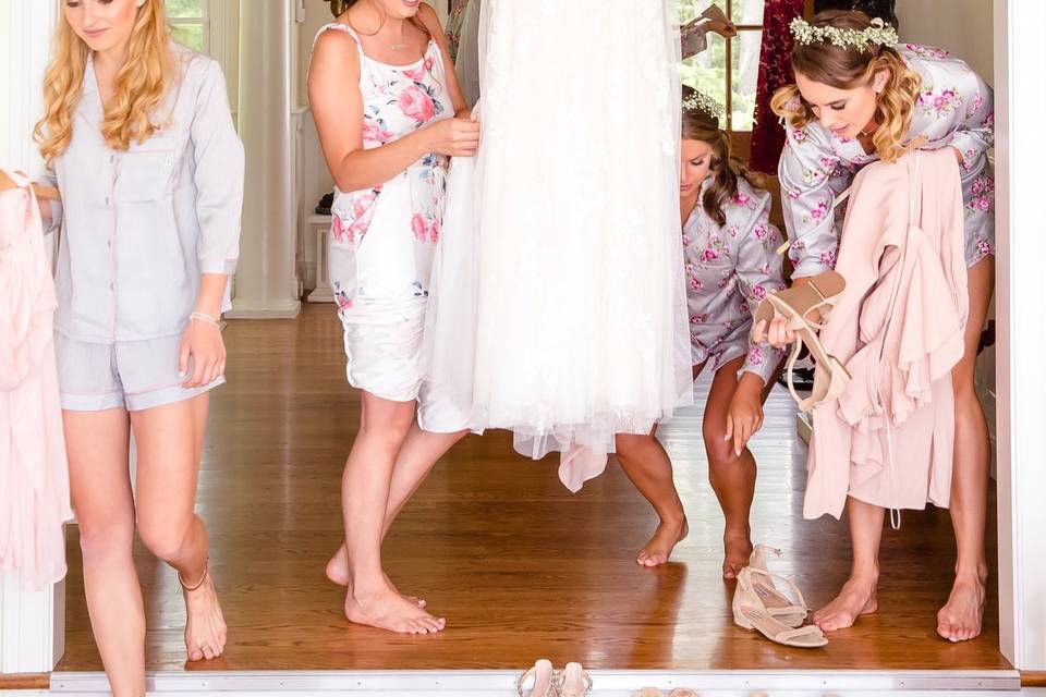 Bride Getting Ready