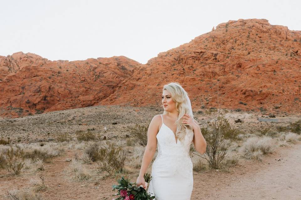 Red Rock Canyon Bride