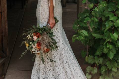 Bride in the garden