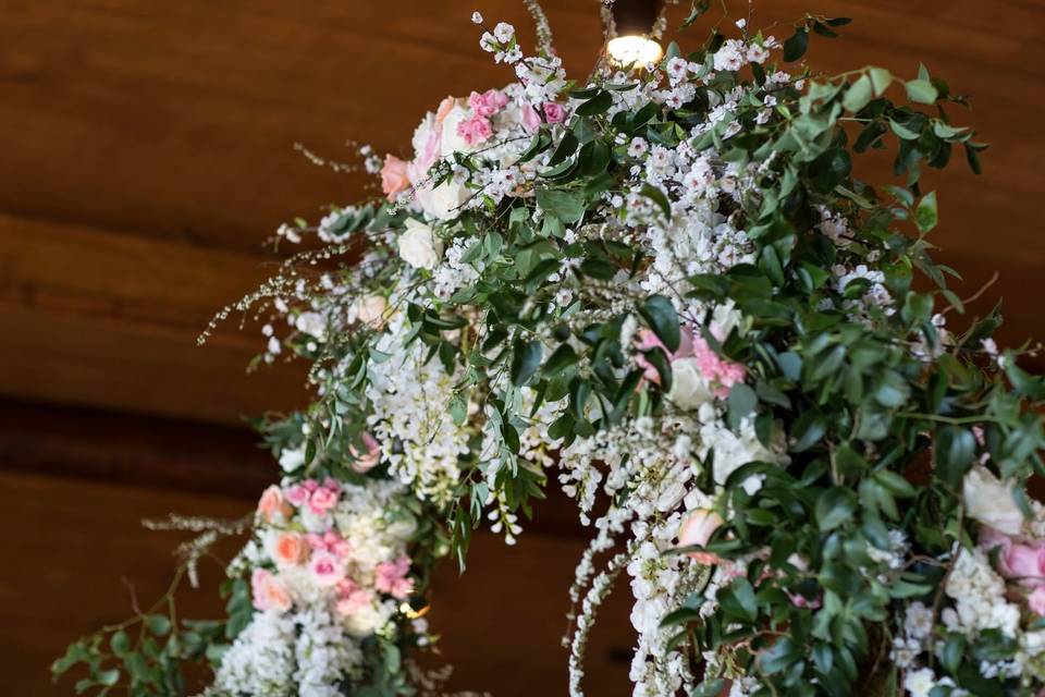 Blooming flower decor, Photo Credit: A + A Photography