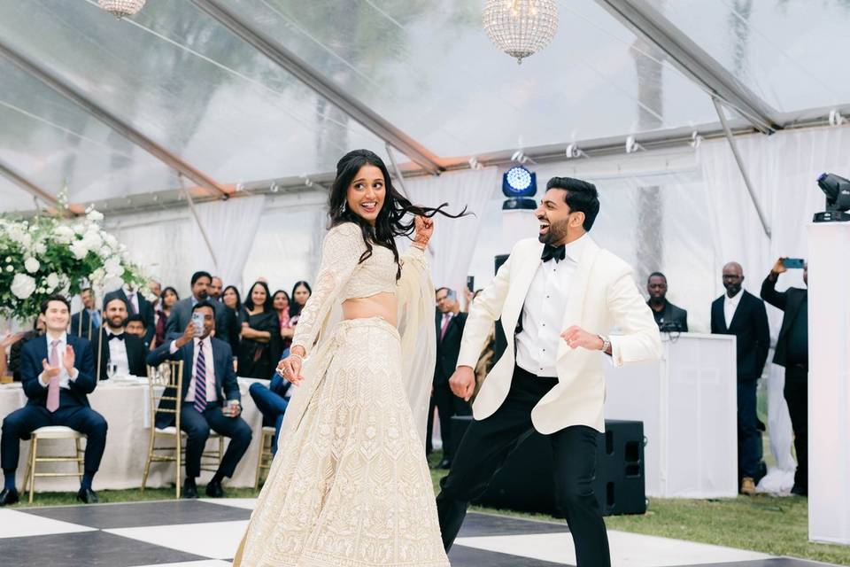 Tented wedding