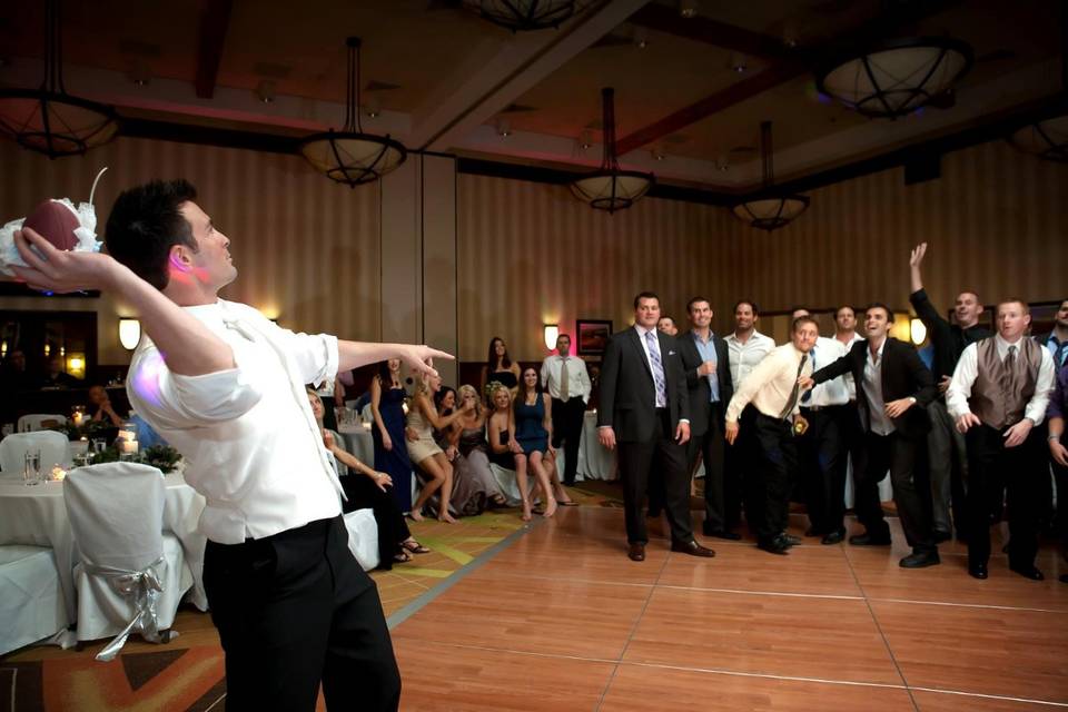 Groom with the guests