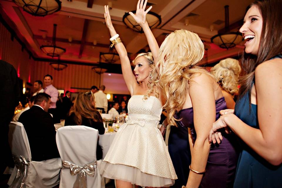 Bride with the bridesmaids