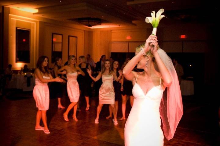 Bride with the guests