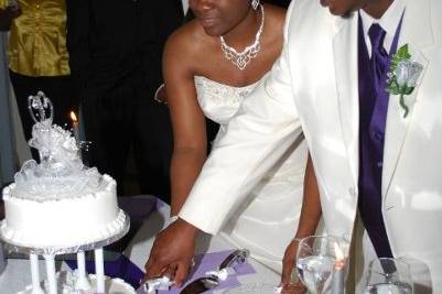 Cutting the cake