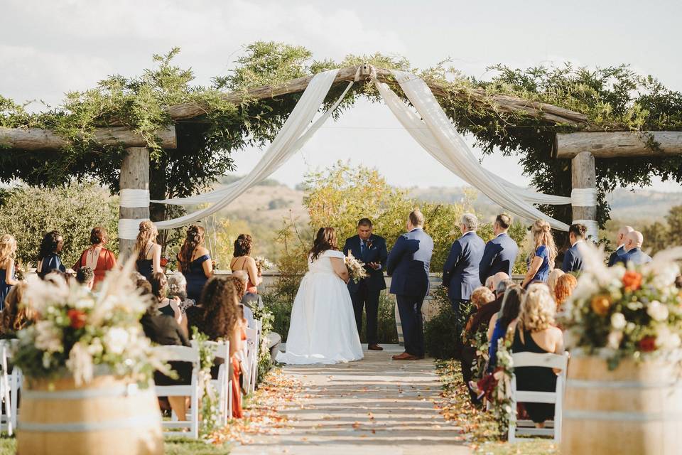 Outdoor Ceremony Rose Arbor