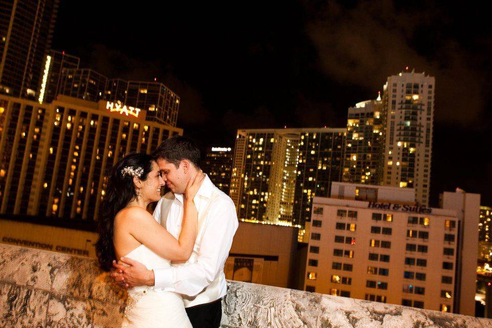 Joie & Reinier Special Day on top of the Bank of America Building