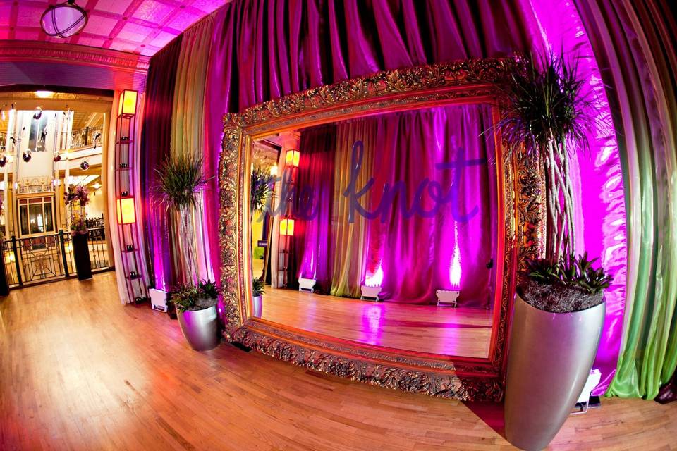 BOLD COLORS LIME, FUCHSIA & ROYAL PURPLE BRILLIANCE DRAPE